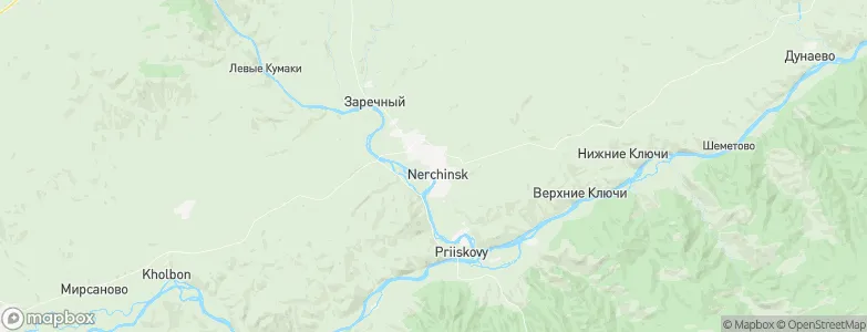 Nerchinsk, Russia Map