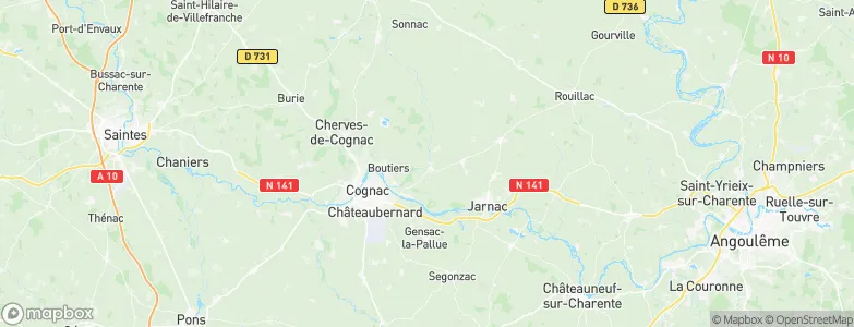 Nercillac, France Map