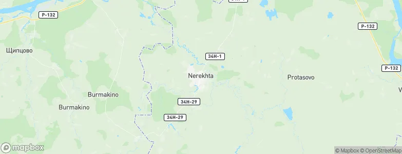 Nerekhta, Russia Map