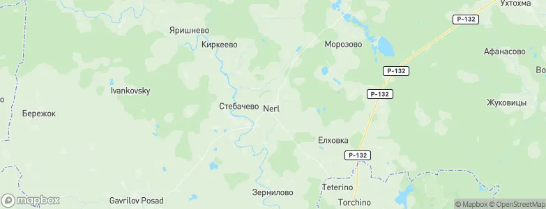 Nerl', Russia Map