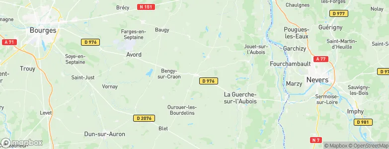 Nérondes, France Map