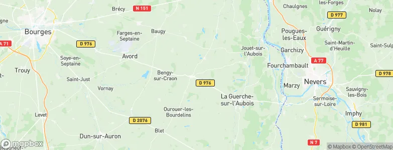 Nérondes, France Map
