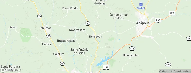 Nerópolis, Brazil Map