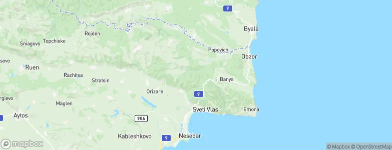 Nesebar, Bulgaria Map