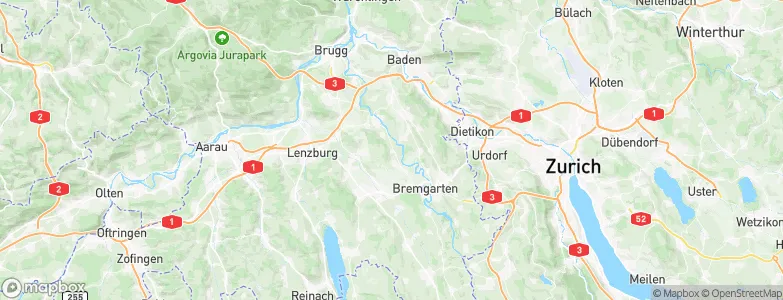 Nesselnbach, Switzerland Map