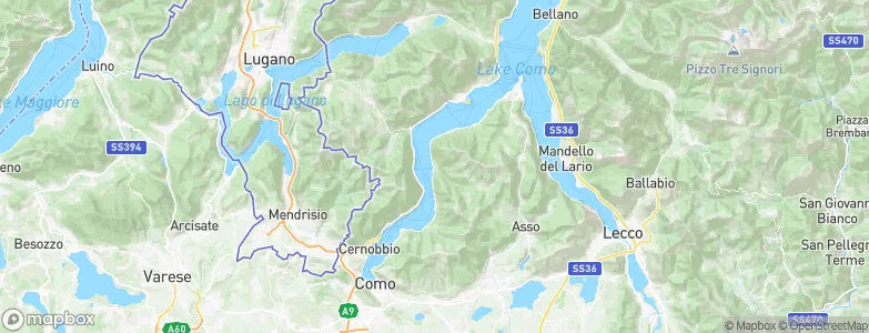 Nesso, Italy Map