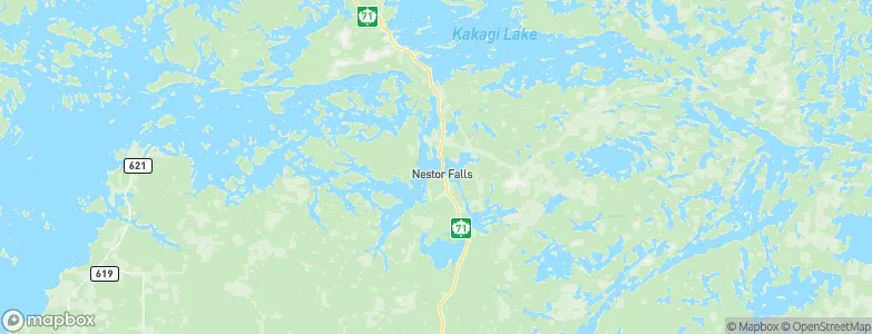 Nestor Falls, Canada Map