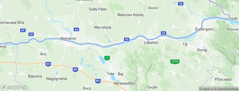 Neszmély, Hungary Map