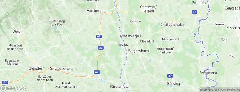 Neudau, Austria Map