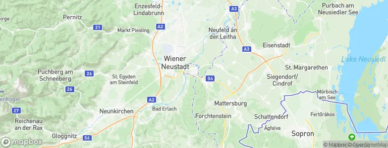 Neudörfl, Austria Map