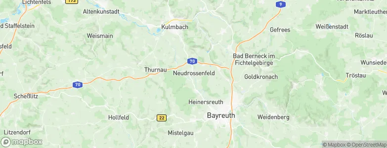 Neudrossenfeld, Germany Map