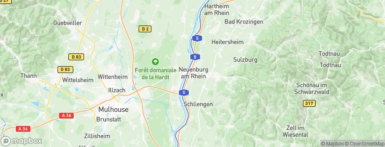 Neuenburg am Rhein, Germany Map