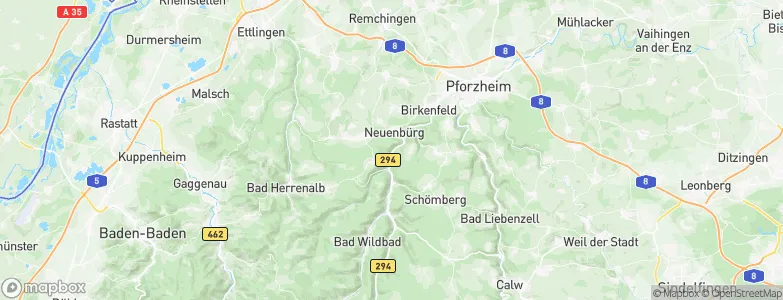 Neuenbürg, Germany Map