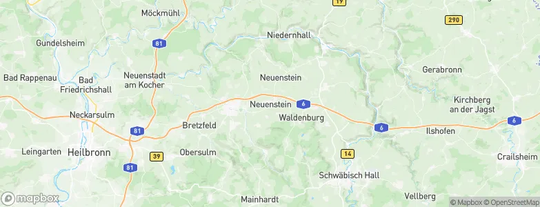 Neuenstein, Germany Map