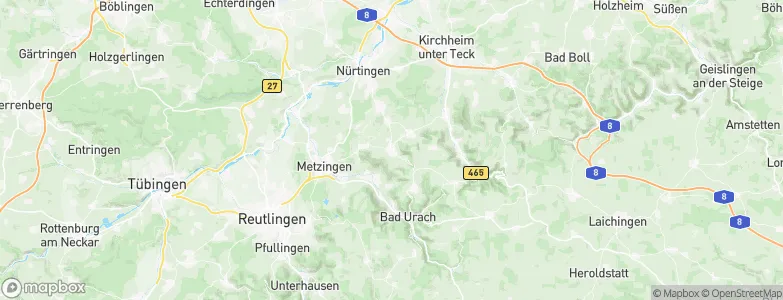 Neuffen, Germany Map