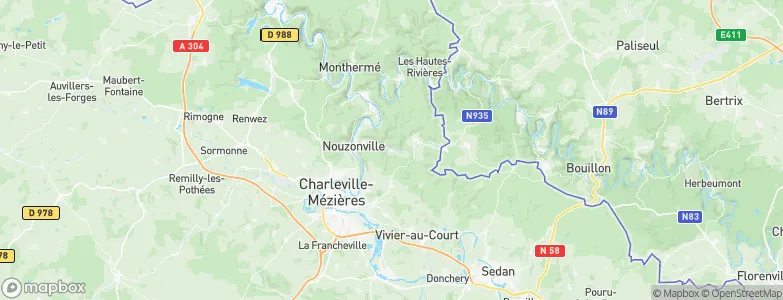 Neufmanil, France Map
