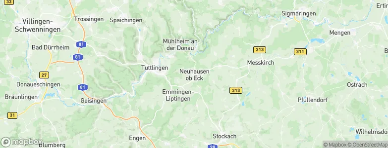 Neuhausen ob Eck, Germany Map