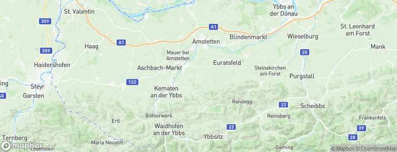 Neuhofen an der Ybbs, Austria Map