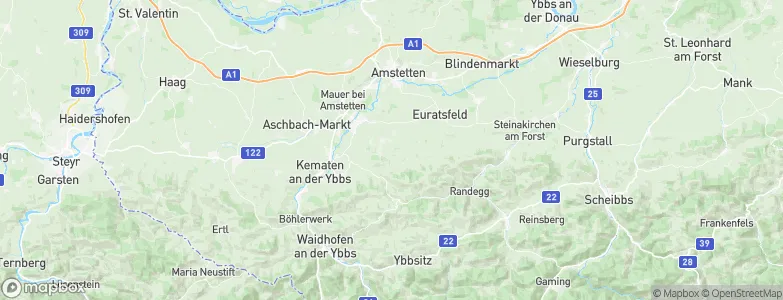 Neuhofen an der Ybbs, Austria Map