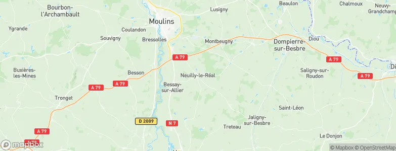 Neuilly le Real, France Map