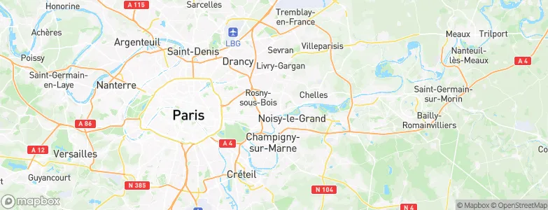 Neuilly-Plaisance, France Map