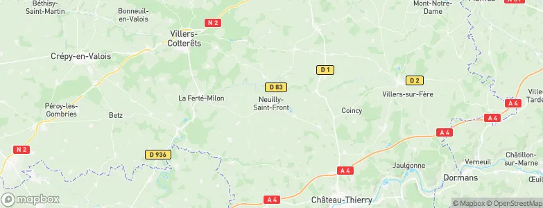 Neuilly-Saint-Front, France Map