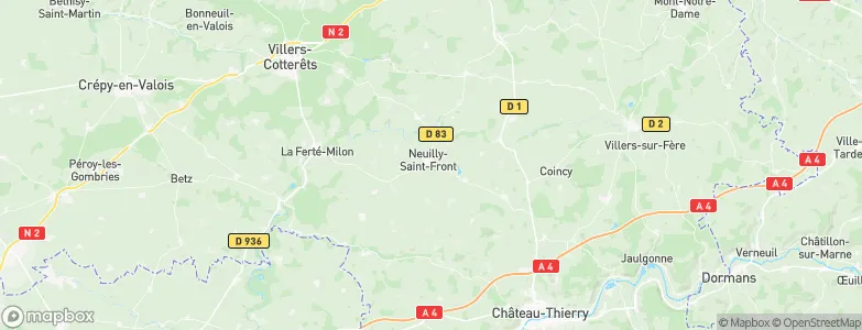 Neuilly-Saint-Front, France Map