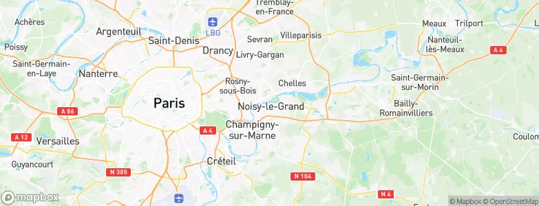Neuilly-sur-Marne, France Map