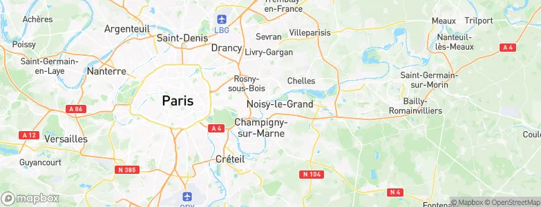 Neuilly-sur-Marne, France Map