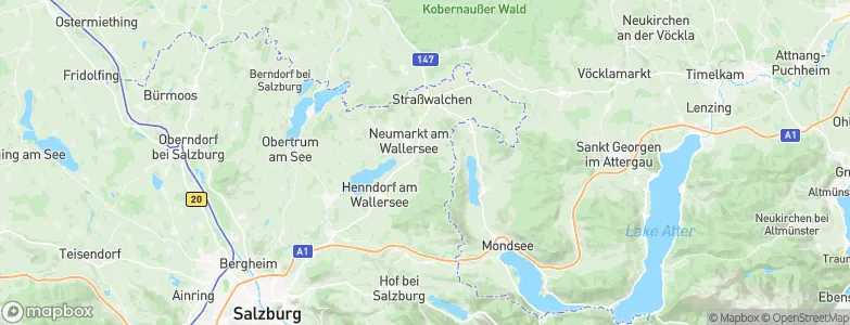 Neumarkt am Wallersee, Austria Map