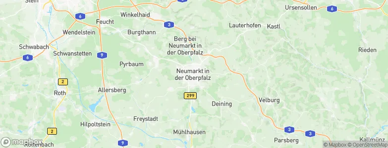 Neumarkt in der Oberpfalz, Germany Map