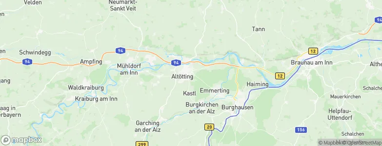 Neuötting, Germany Map