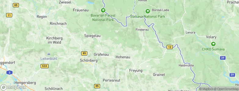 Neuschönau, Germany Map