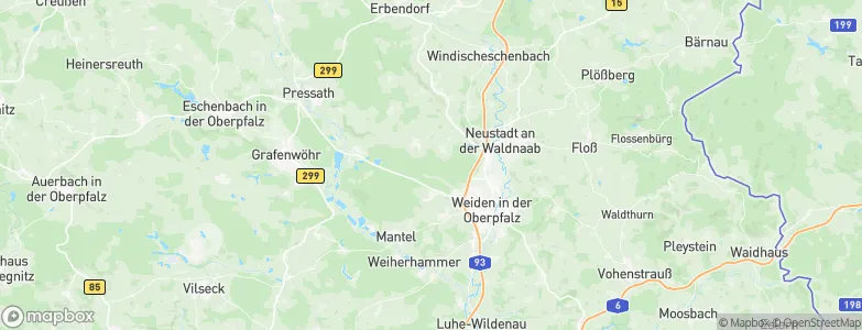 Neustadt an der Waldnaab, Germany Map