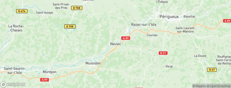 Neuvic, France Map