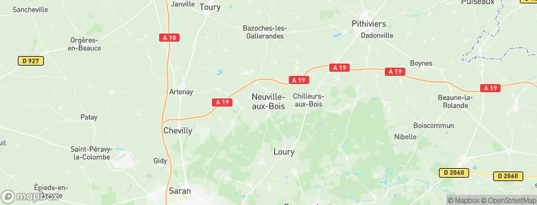 Neuville-aux-Bois, France Map