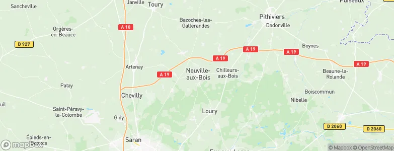 Neuville-aux-Bois, France Map
