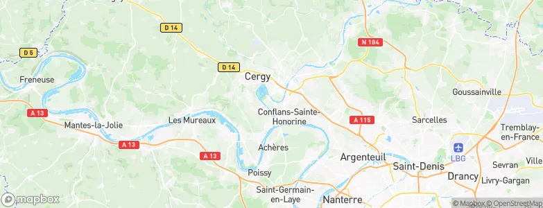 Neuville-sur-Oise, France Map