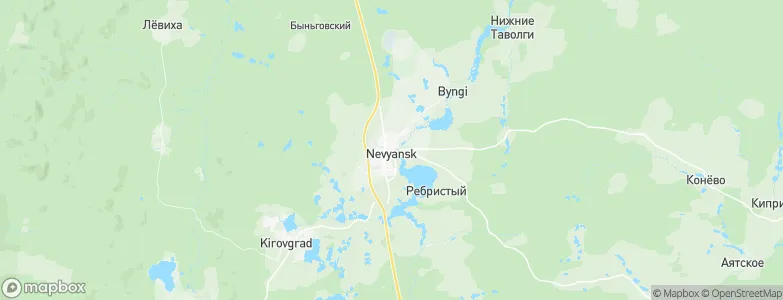 Nev'yansk, Russia Map