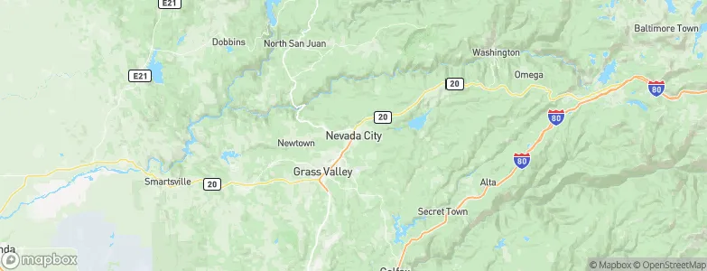 Nevada City, United States Map