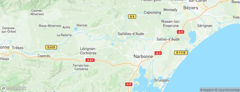 Névian, France Map