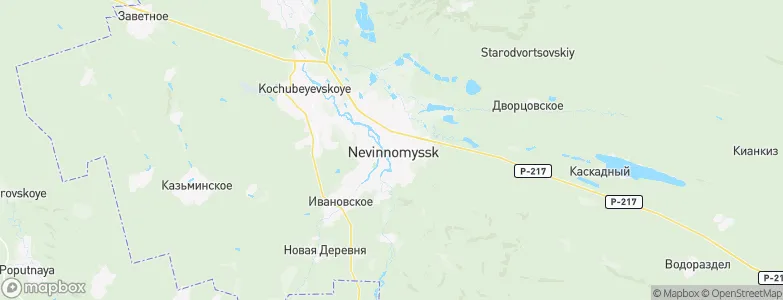 Nevinnomyssk, Russia Map