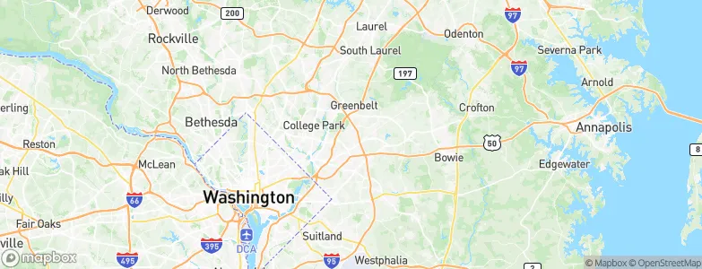 New Carrollton, United States Map