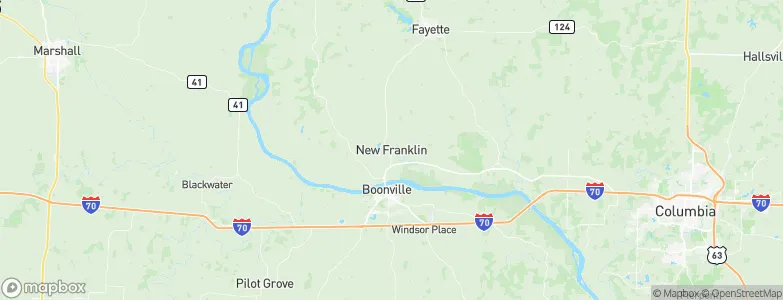 New Franklin, United States Map