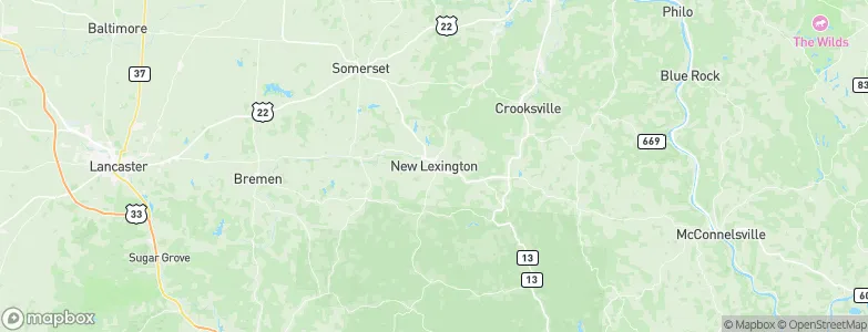 New Lexington, United States Map