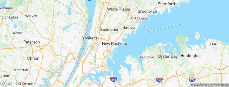 New Rochelle, United States Map