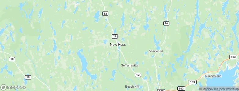 New Ross, Canada Map