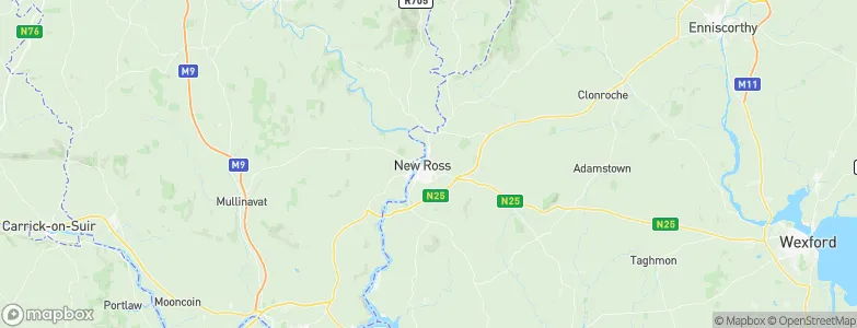 New Ross, Ireland Map
