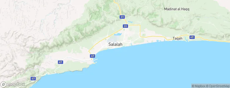 New Salalah, Oman Map