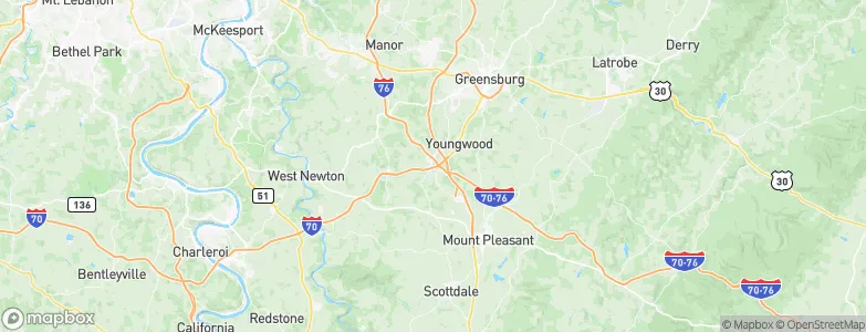 New Stanton, United States Map